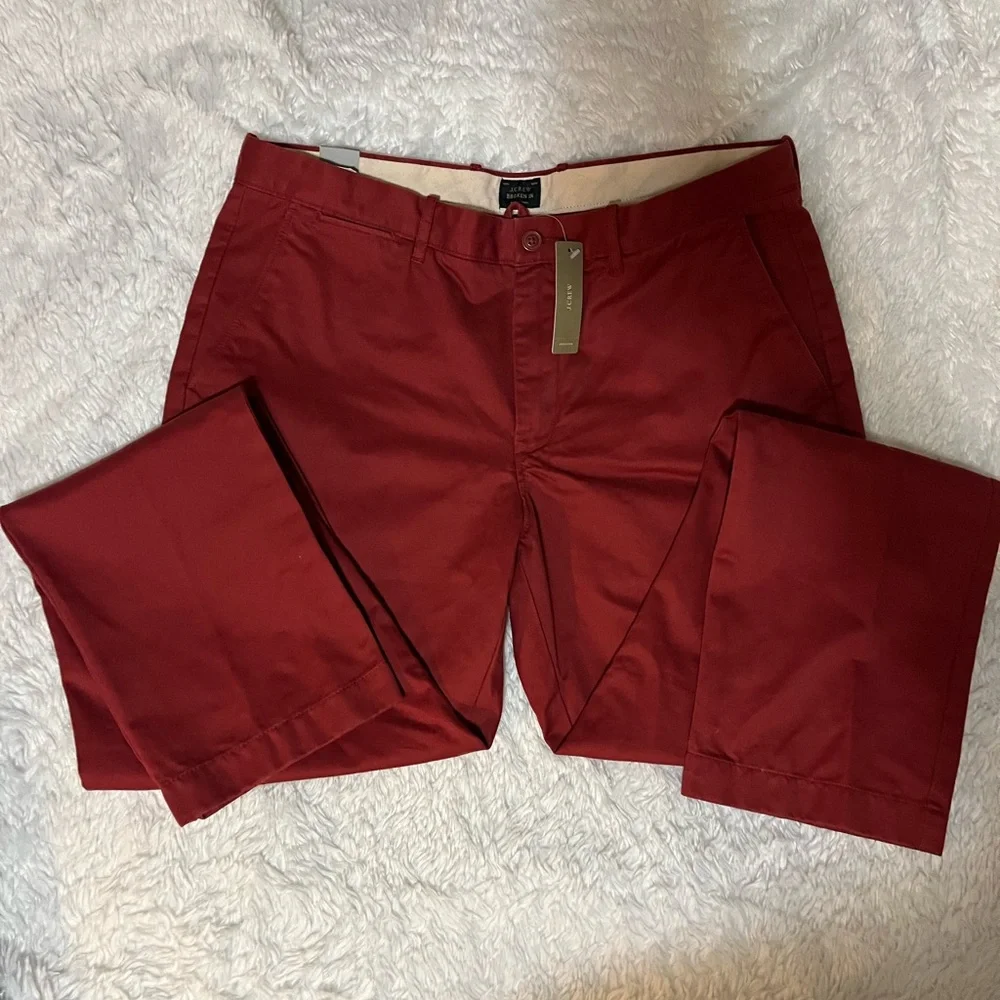 J CREW Broken In 770 Men's Rust Straight Legs Chino Pants Size 36x32
